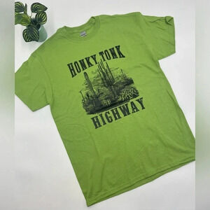 HONKY‎ TONK HIGHWAY T-Shirt Kiwi Green Various Sizes NEW!!